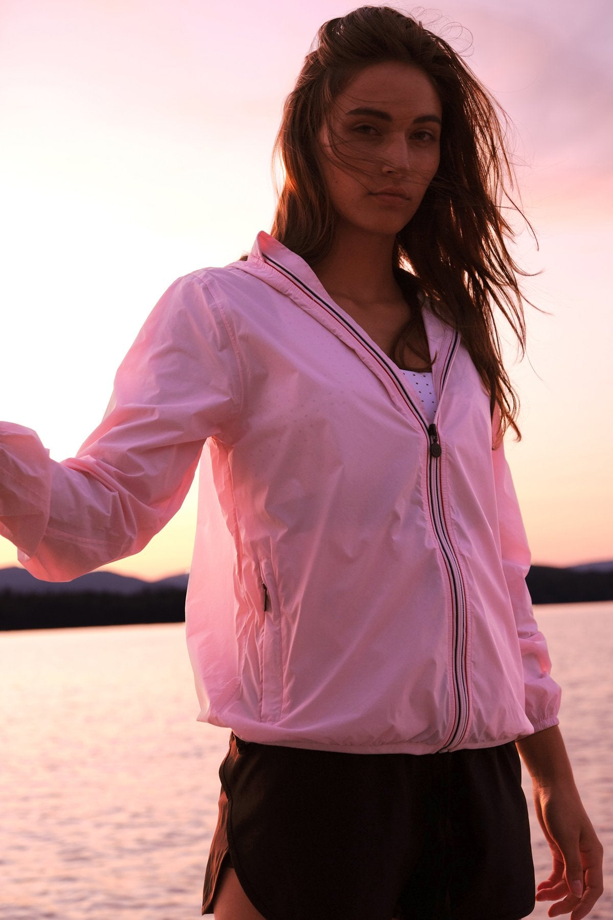 
                  
                    Sloane - Ballet Slipper Full Zip Packable Rain Jacket
                  
                