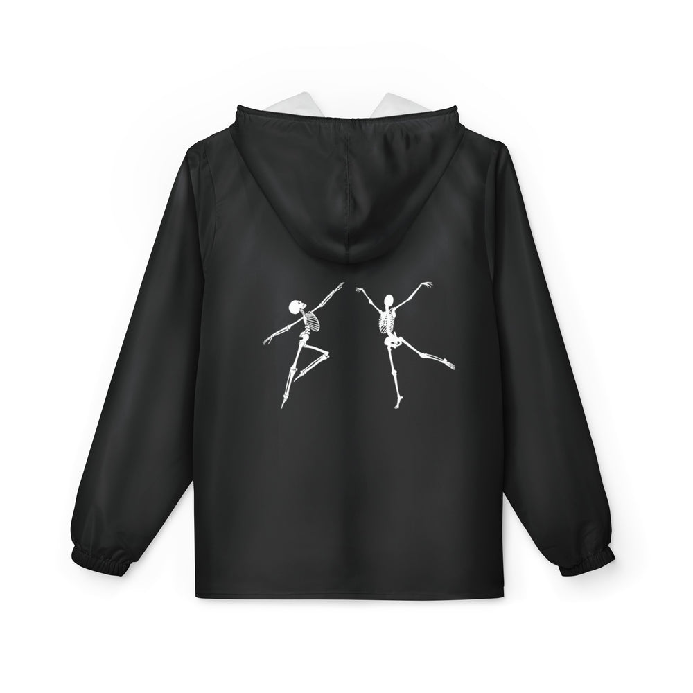 Skeletons Black Windbreaker Jacket | Stylish and Lightweight Outerwear