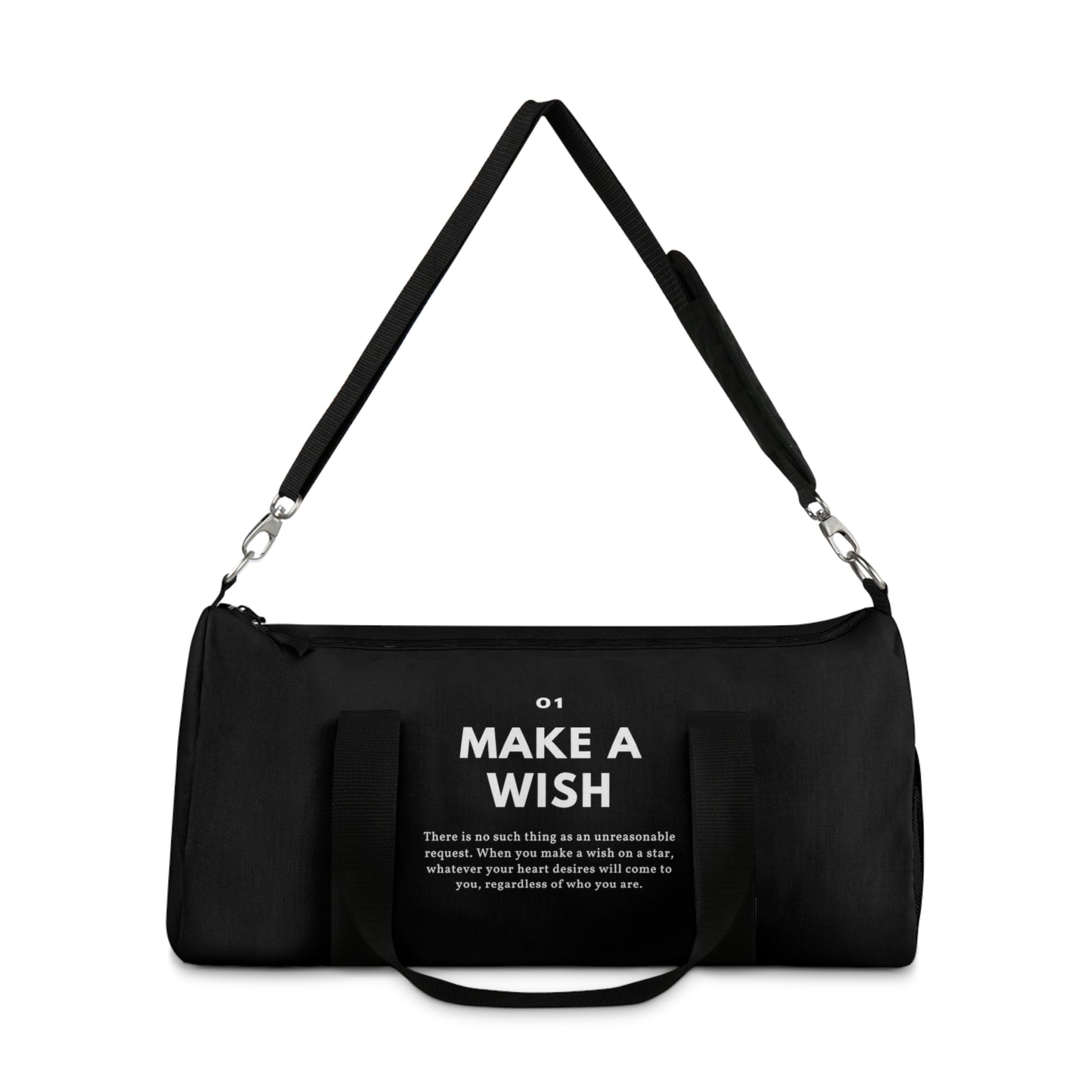 
                  
                    Make A Wish Duffel Bag | Inspirational Statement Design
                  
                