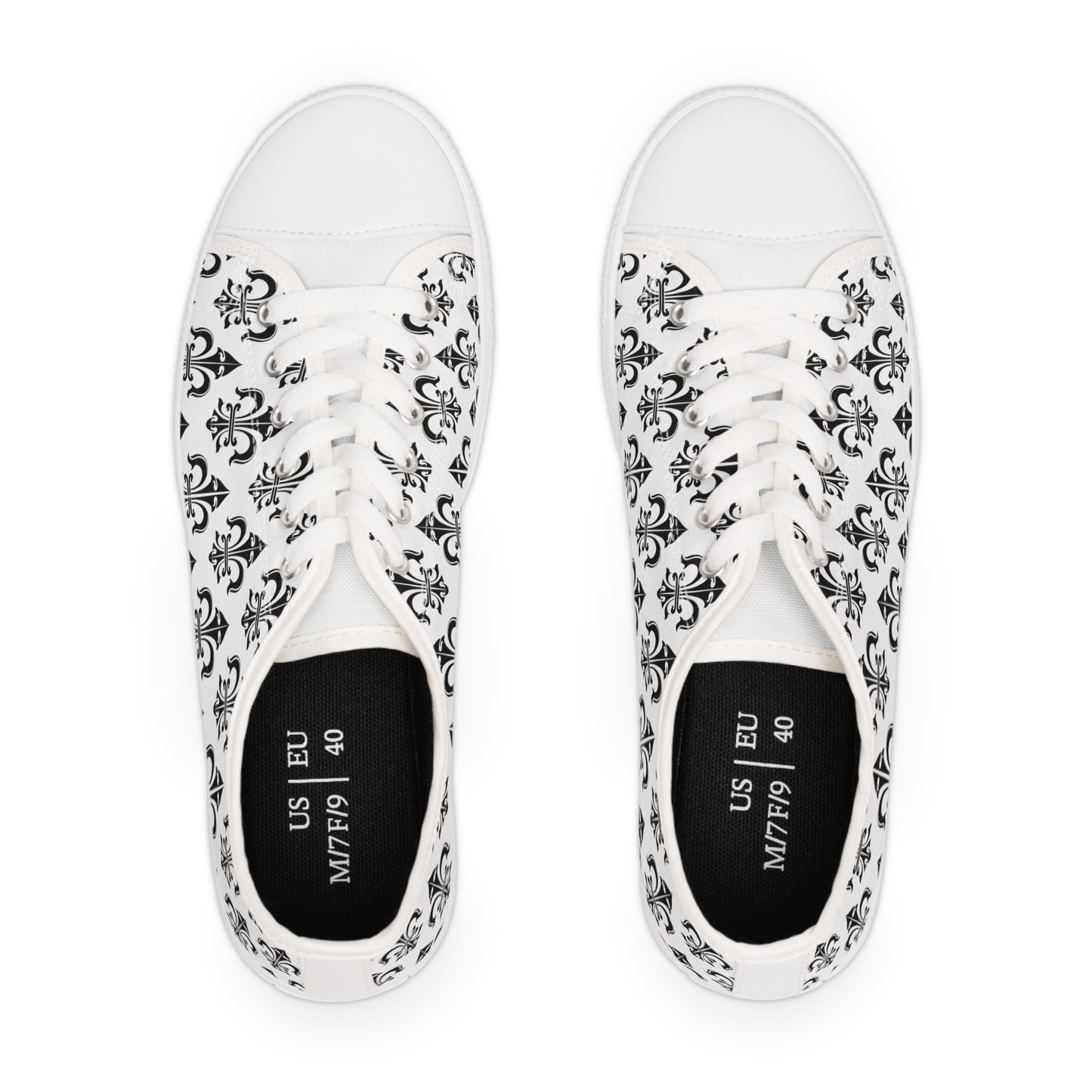 
                  
                    Black & White Print | Women's Low Top Sneakers
                  
                