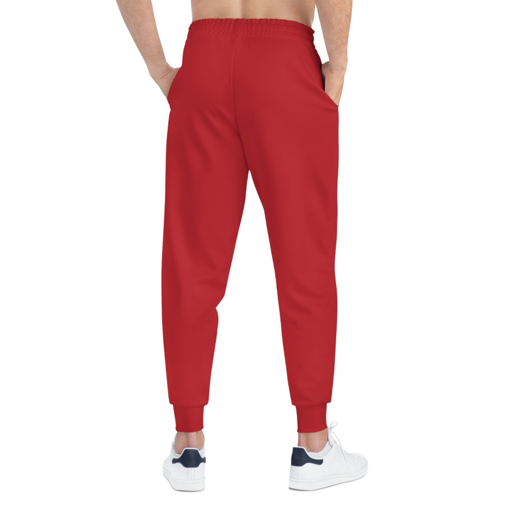 
                  
                    Phoebo Red Athletic Joggers | Comfortable Performance Wear
                  
                