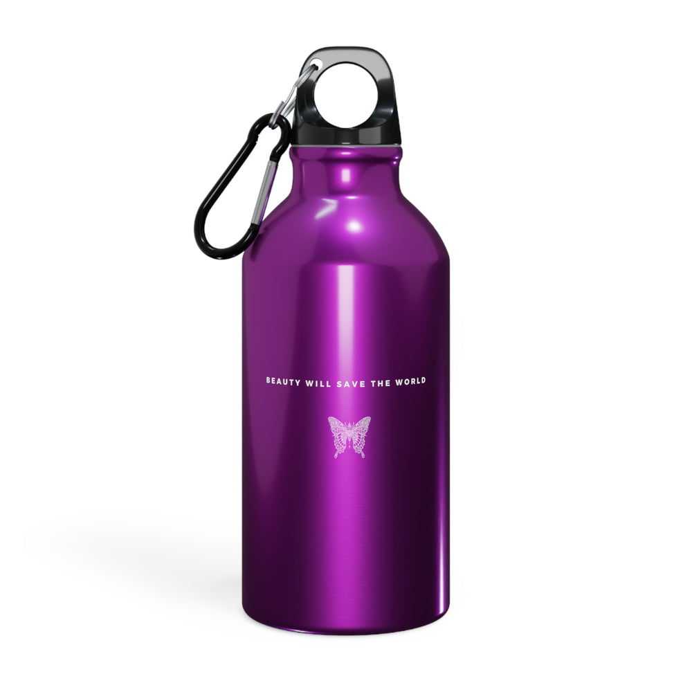 Vibrant Purple motivational Sport Bottle | Butterfly Print