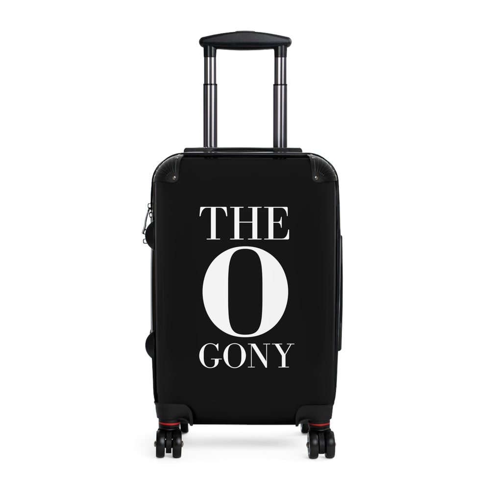 Black Suitcase with Philosophy Print |  Bold Statement