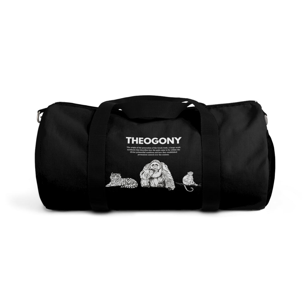 Cool Black Duffel Bag | Jungle Animals Print