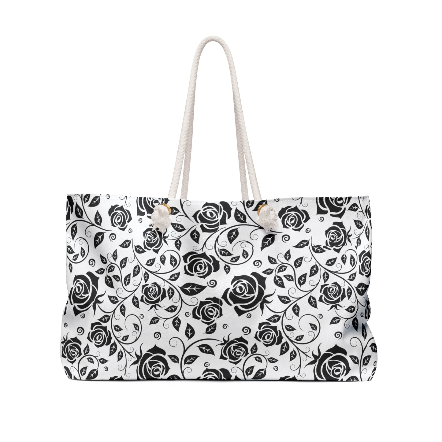 
                  
                    Floral Weekender Bag | Black & White Print
                  
                