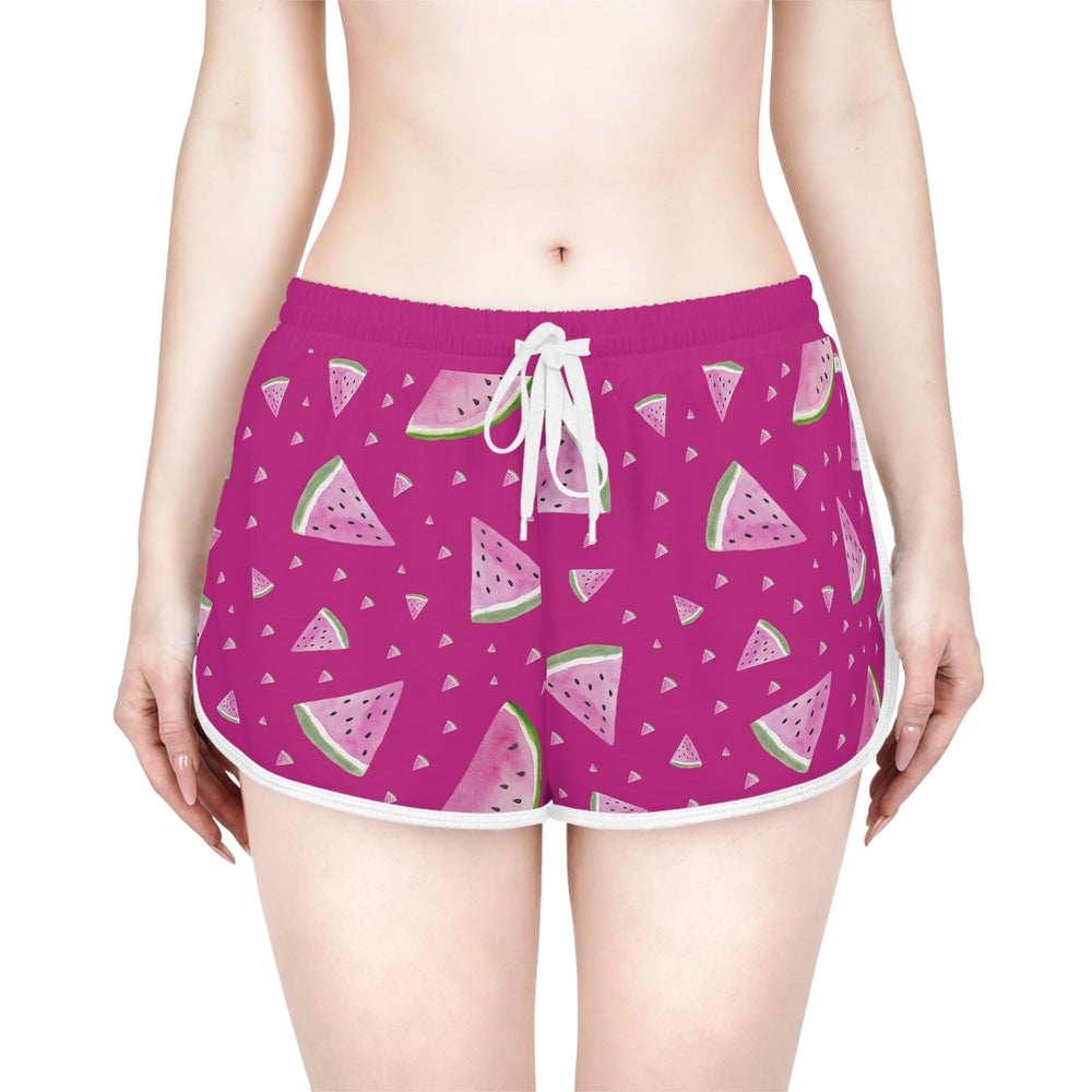 
                  
                    Vibrant Pink Watermelon Relaxed Shorts (AOP) | Fun All-Over Print
                  
                