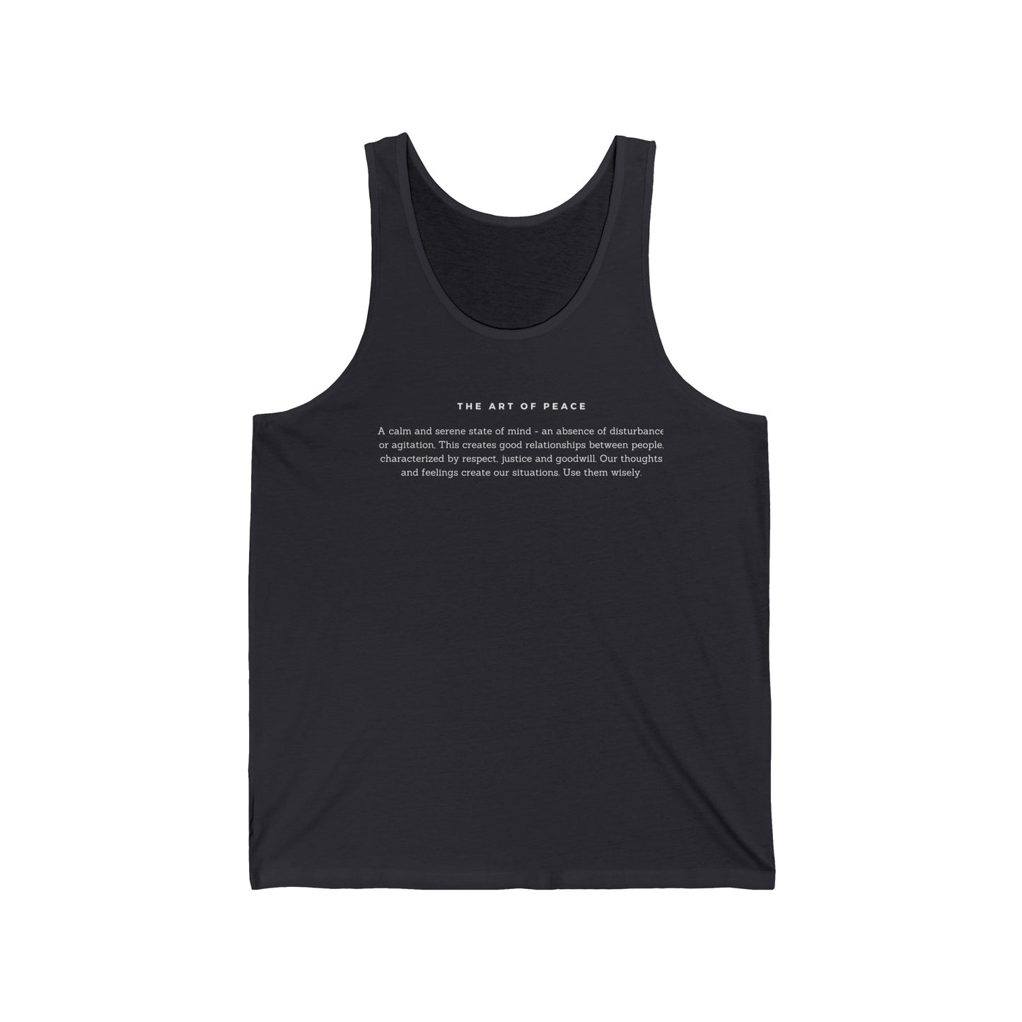 
                  
                    Black Jersey Tank | Motivational Print for Inspired Activewear
                  
                