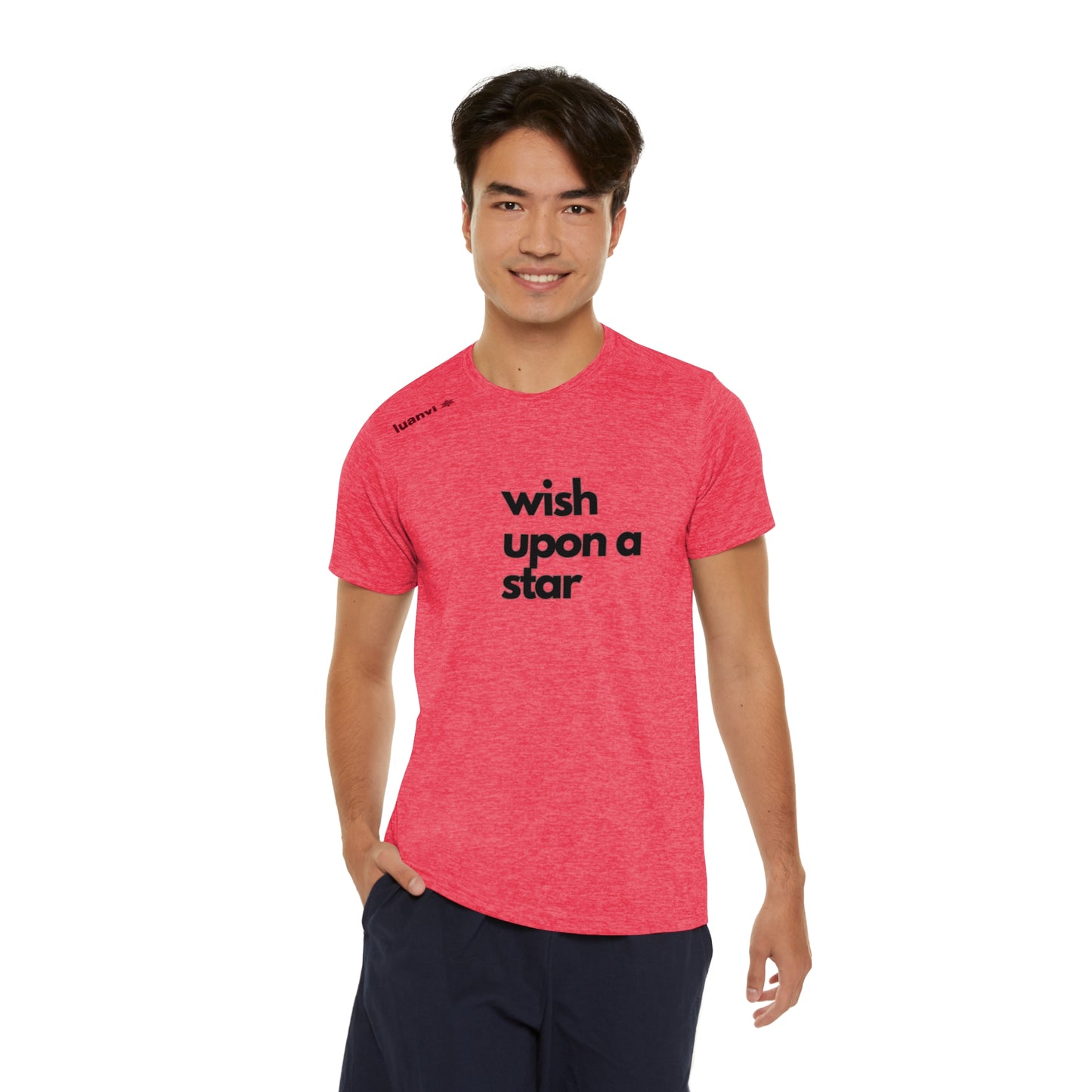 
                  
                    Men's Coral & Green Sports T-Shirt | Breathable Fabric for Active Performance
                  
                