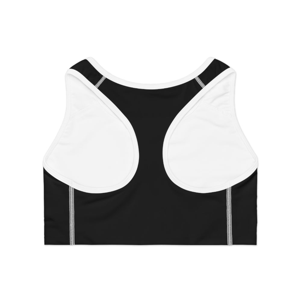 
                  
                    Happy To Be Me Sports Bra (AOP)
                  
                