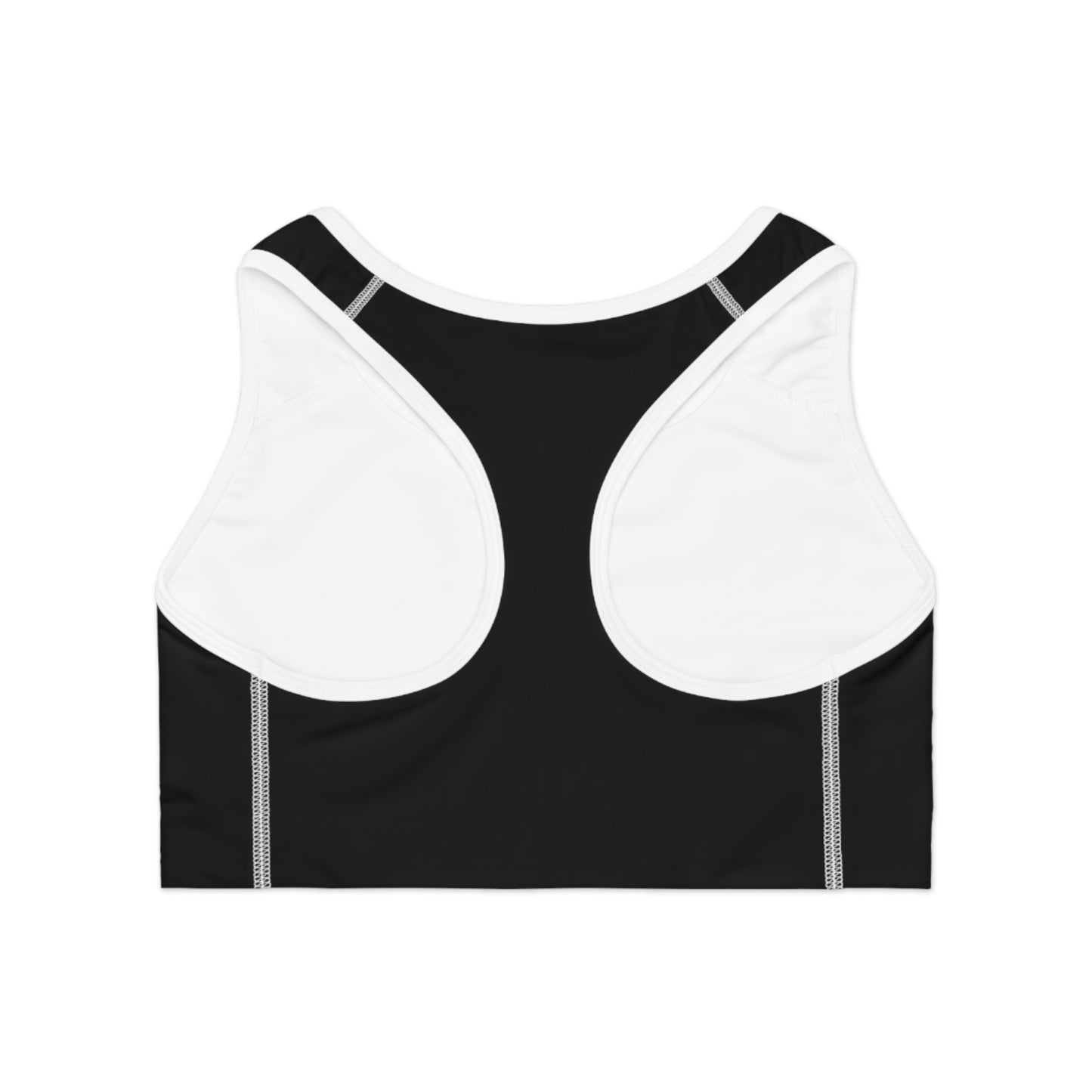 
                  
                    Happy To Be Me Sports Bra (AOP)
                  
                