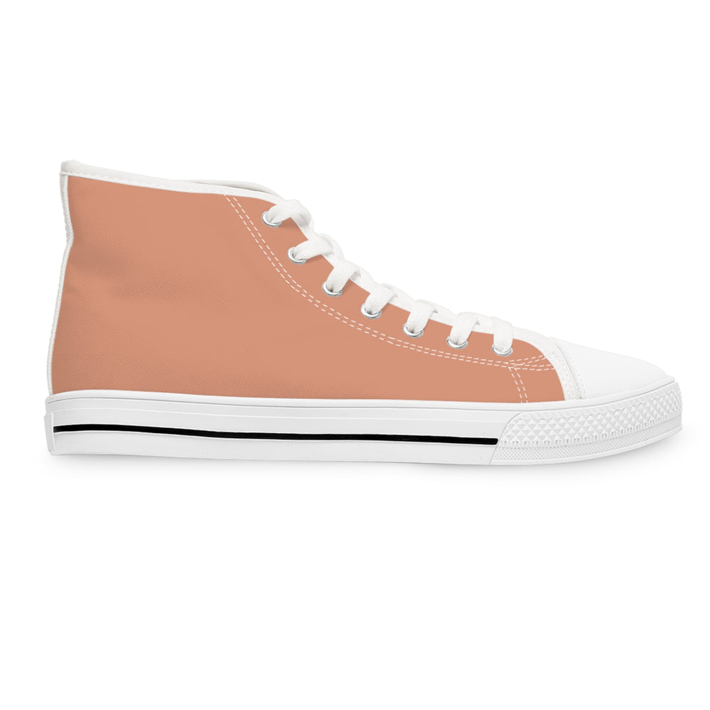 
                  
                    Women's High Top Sneakers in Orange | LEGENDARY Quote for Bold Style
                  
                