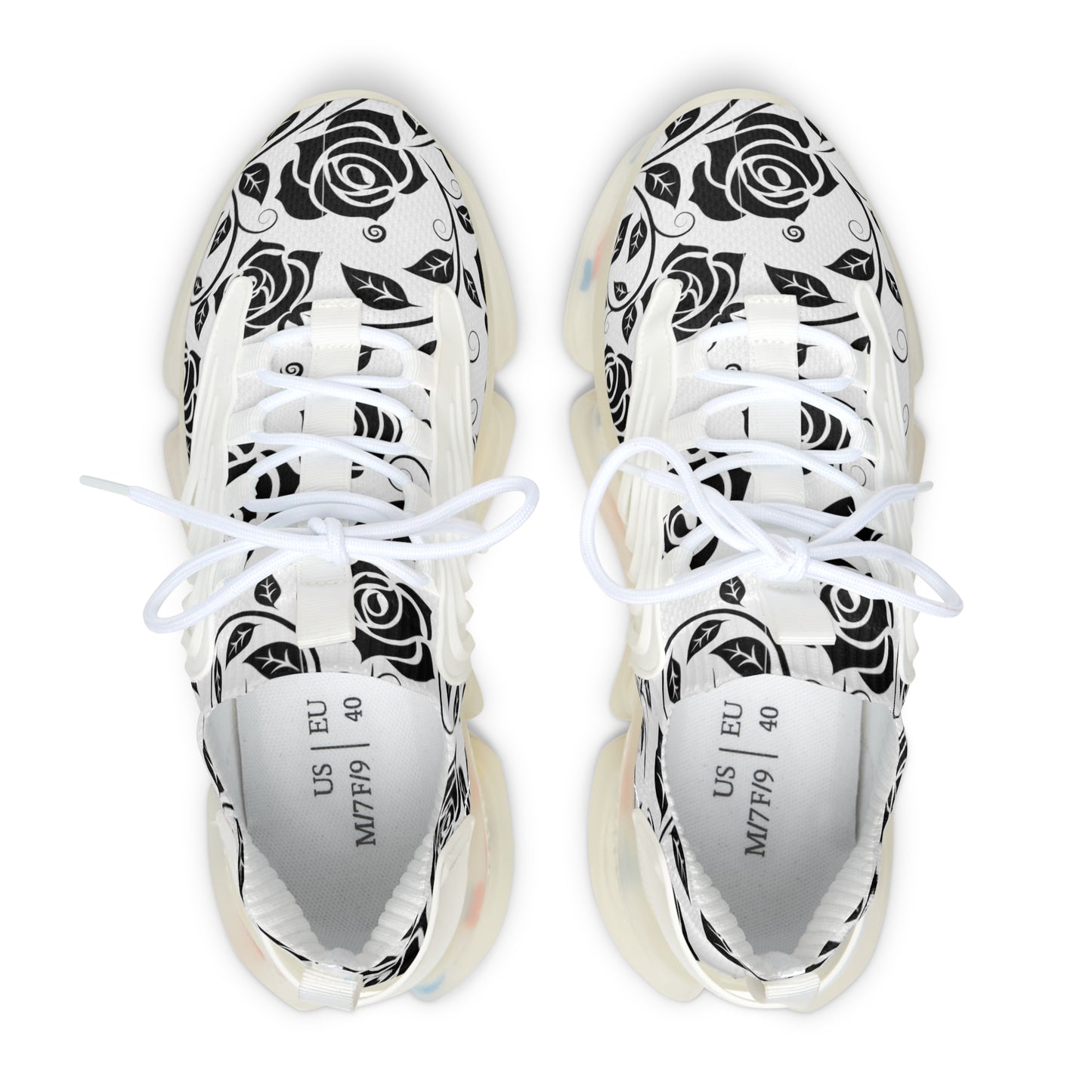 
                  
                    Floral Women's Mesh Sneakers with Colorful Soles | Breathable & Stylish Footwear
                  
                