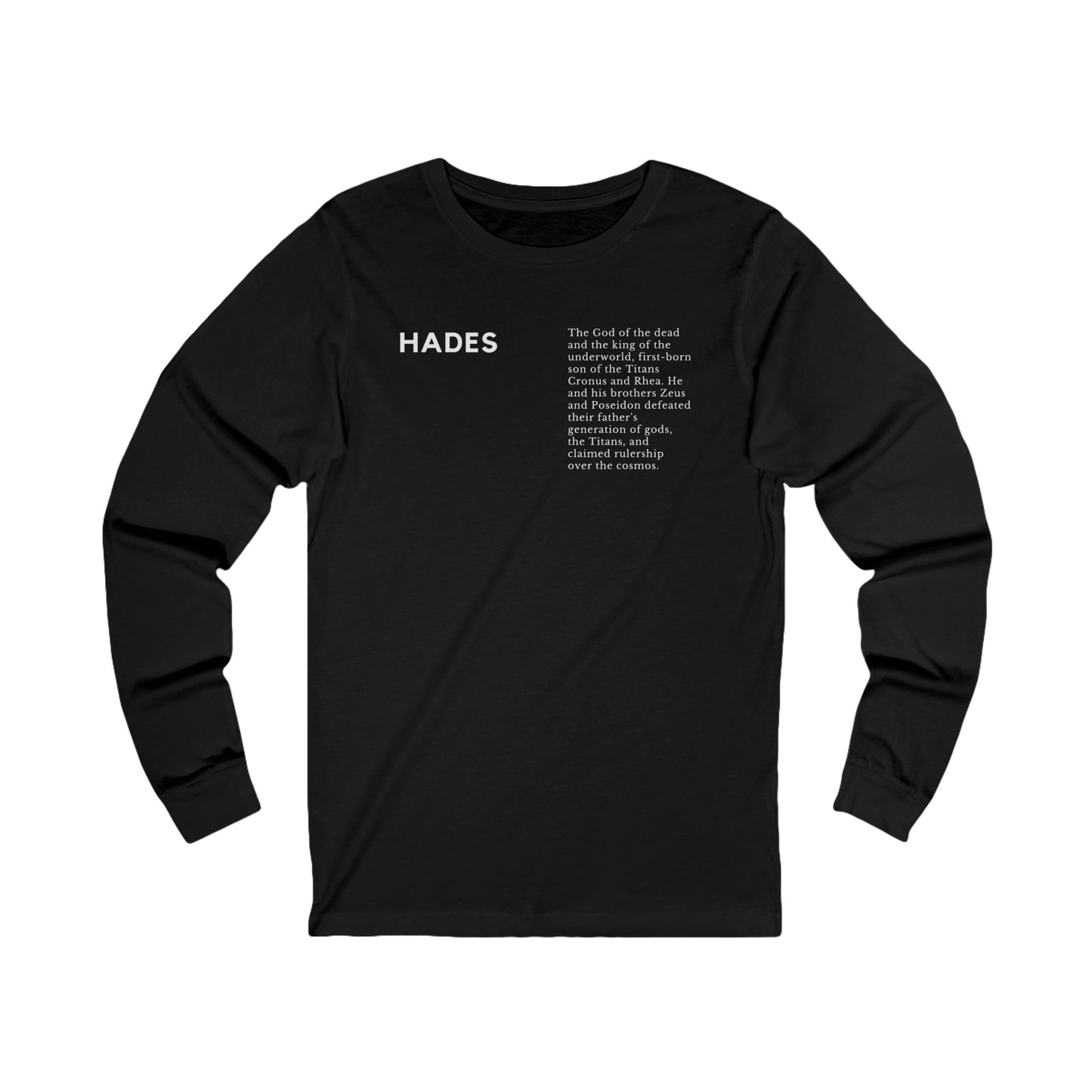 
                  
                    Hades Unisex Jersey Long Sleeve Tee
                  
                
