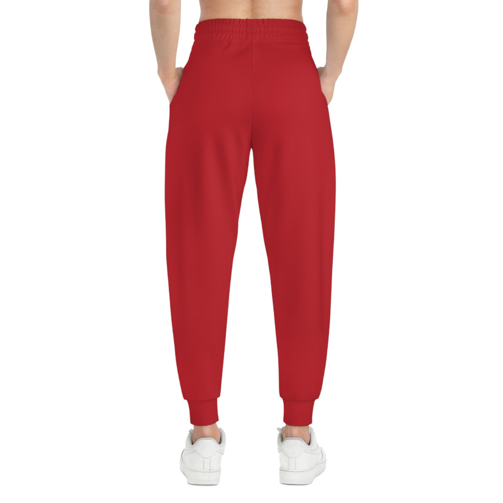 
                  
                    Phoebo Red Athletic Joggers | Comfortable Performance Wear
                  
                