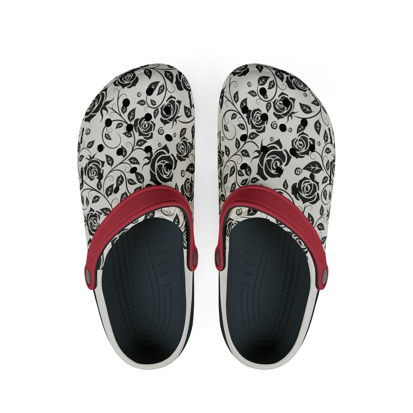 
                  
                    Floral EVA Foam Clogs with Red Detail
                  
                