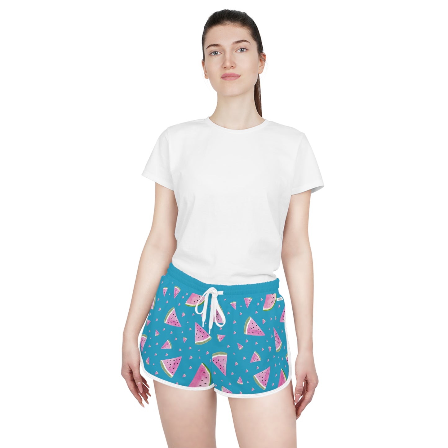 
                  
                    Light Blue Watermelon Shorts (AOP) – Fun All-Over Print for Summer Style
                  
                