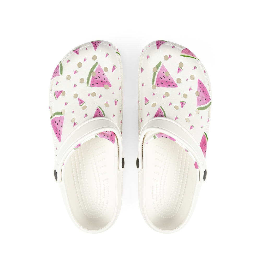 Watermelon Print EVA Foam Clogs | Fun & Stylish Footwear