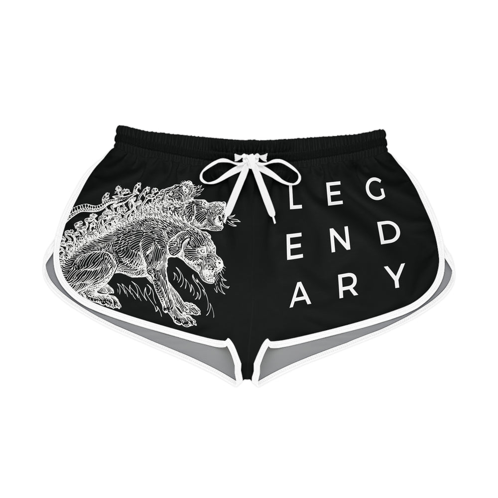 
                  
                    Legendary Black Relaxed Shorts (AOP) | Mythical Creature Print
                  
                