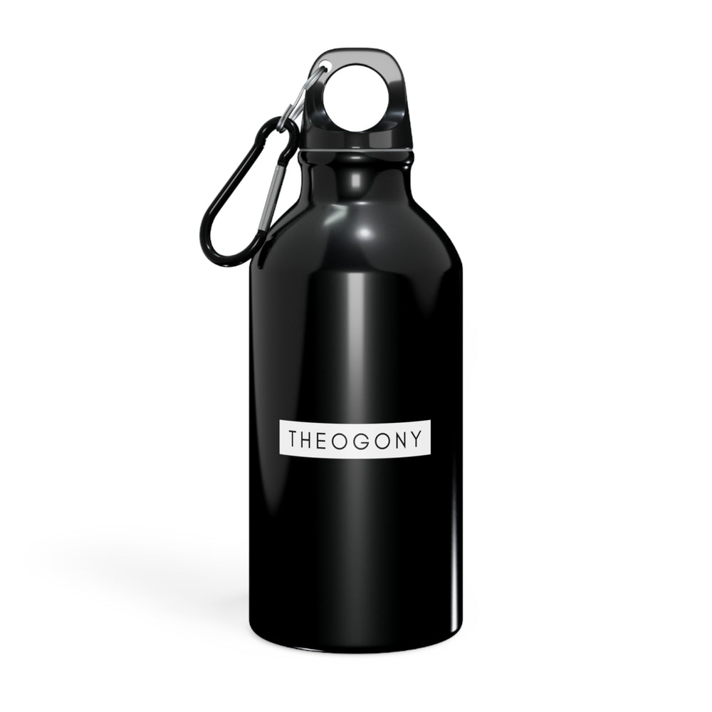 Black Sport Bottle with White Print | Stylish Hydration for Active Lifestyles