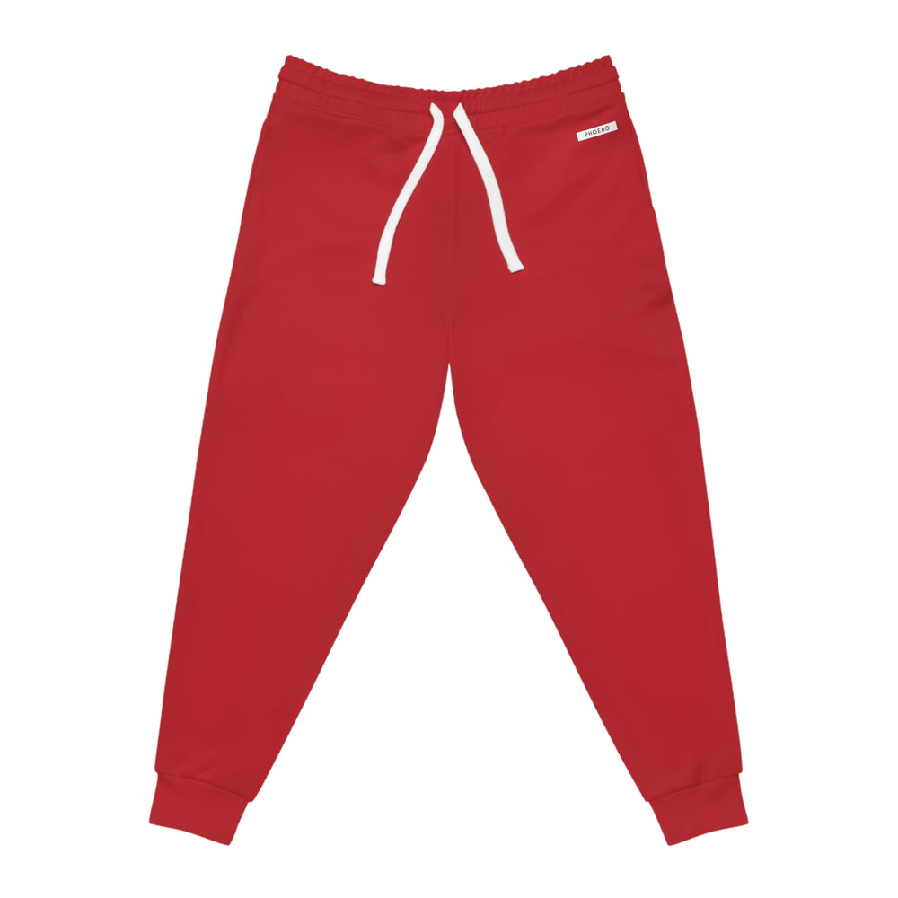 Phoebo Red Athletic Joggers | Comfortable Performance Wear