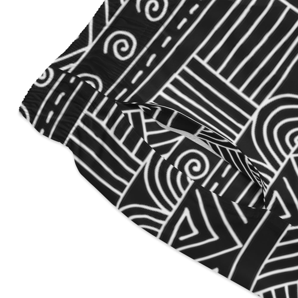 Dark Swim Trunks (AOP) | Stylish and Comfortable Swimwear