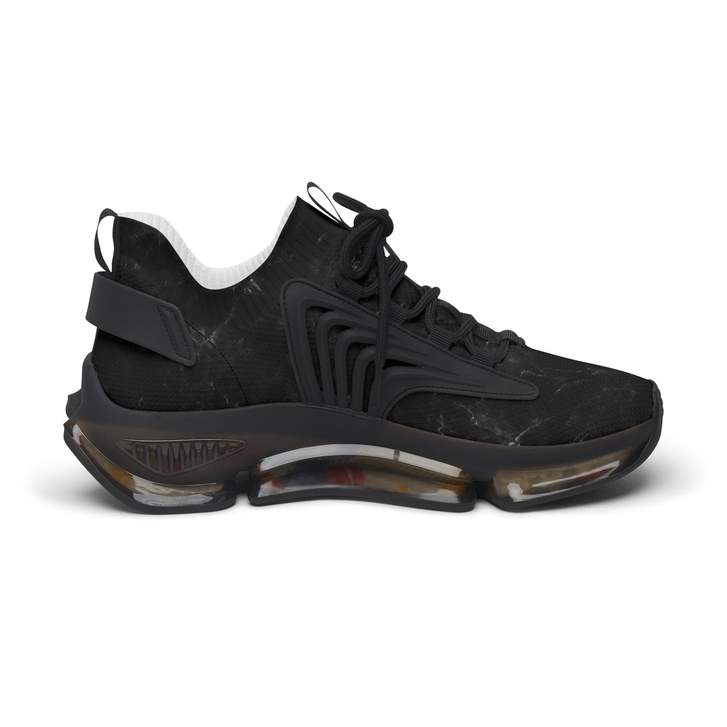 
                  
                    Trendy Black Women's Mesh Sneakers | Footwear with colorful soles
                  
                