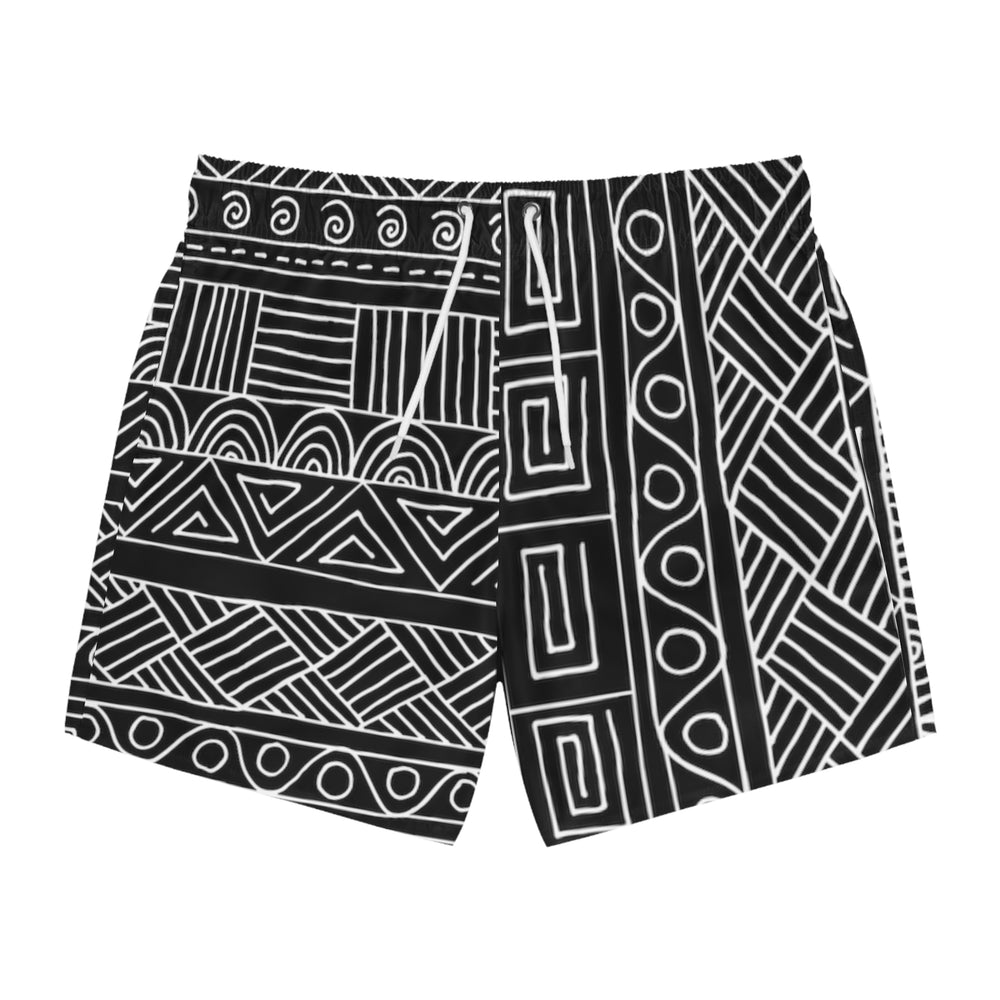 Dark Swim Trunks (AOP) | Stylish and Comfortable Swimwear