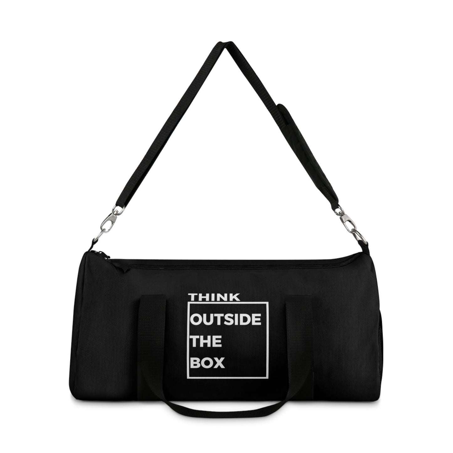
                  
                    Think Outside The Box Duffel Bag | Bold Message Print
                  
                