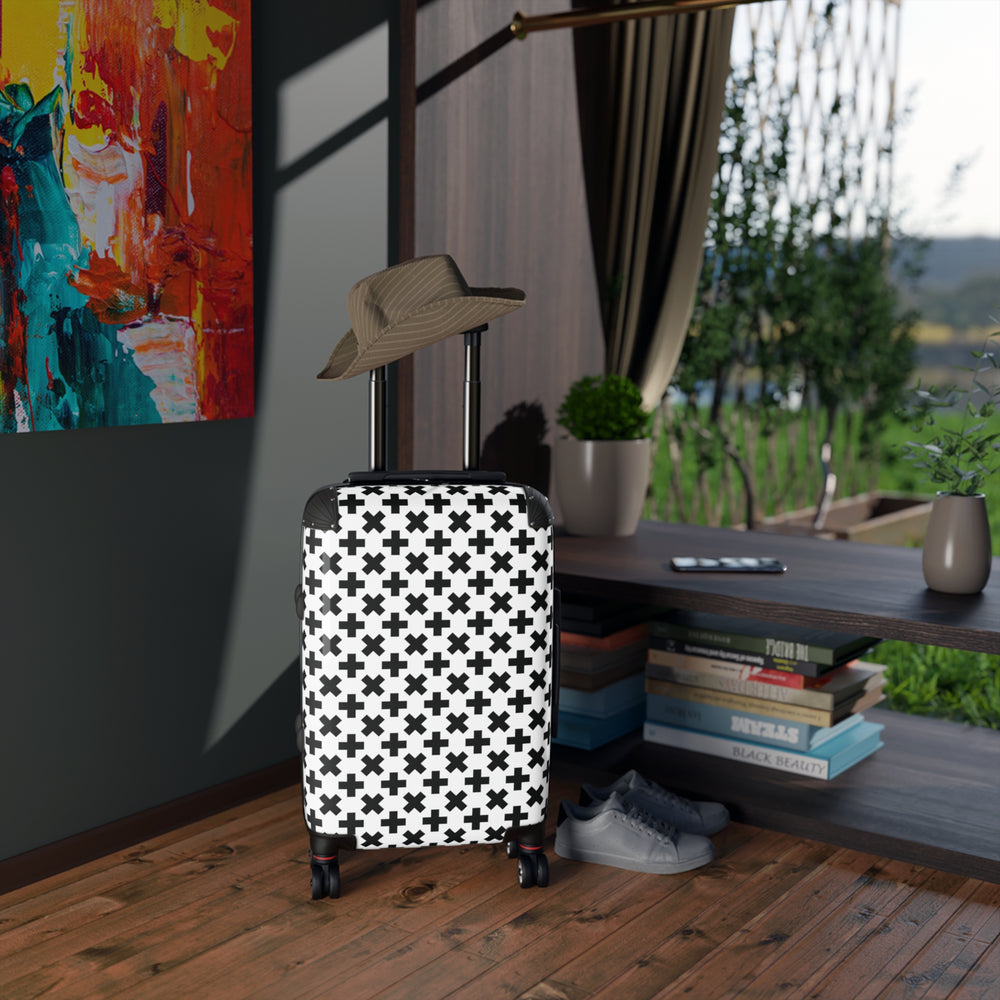 
                  
                    Black Cross Suitcase | Sleek and Durable Luggage for Stylish Adventures
                  
                