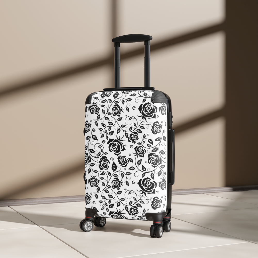 
                  
                    Black Floral Suitcase by Phoebo | Stylish and Durable Travel Luggage
                  
                