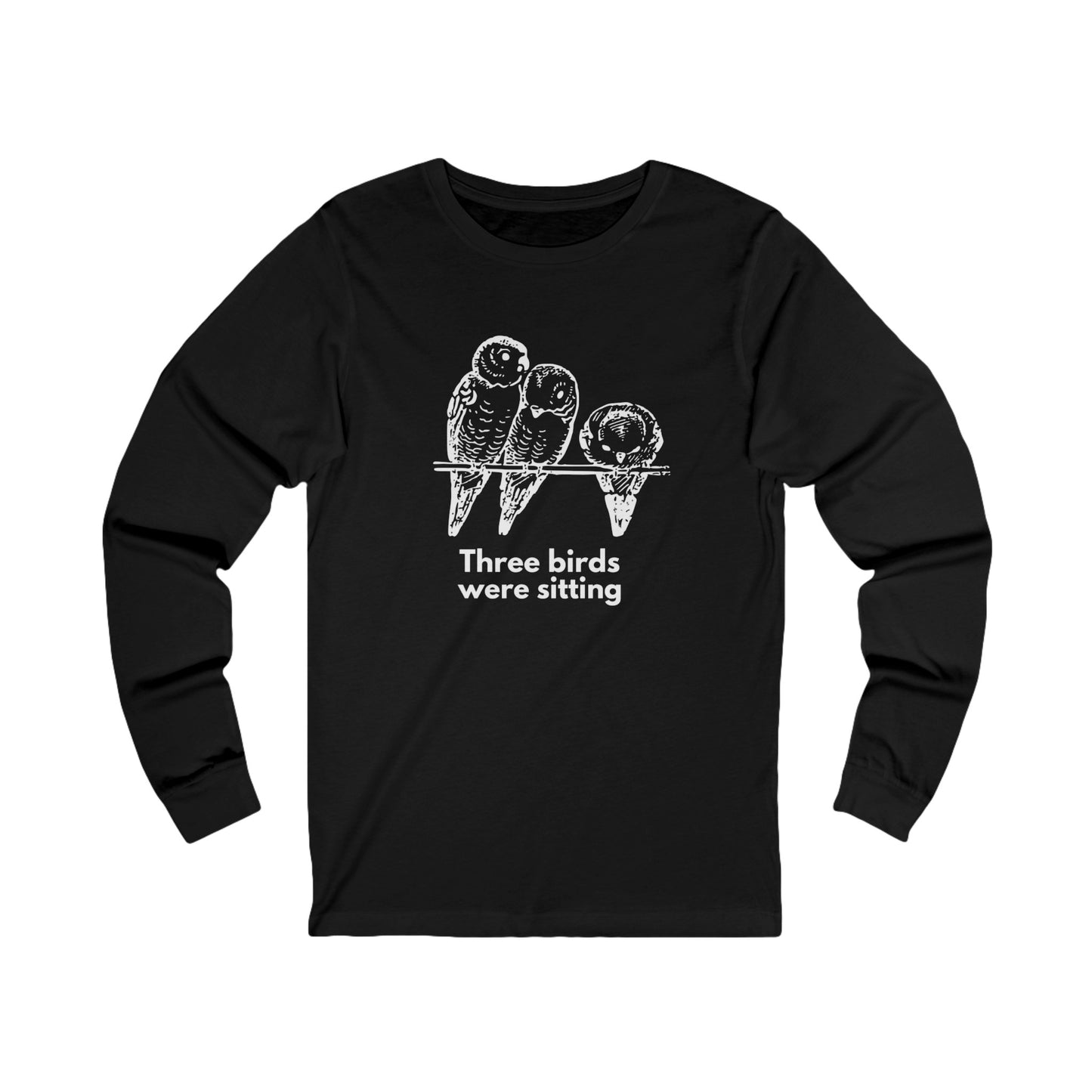 
                  
                    Unisex Jersey Long Sleeve Tee | Birds Print
                  
                