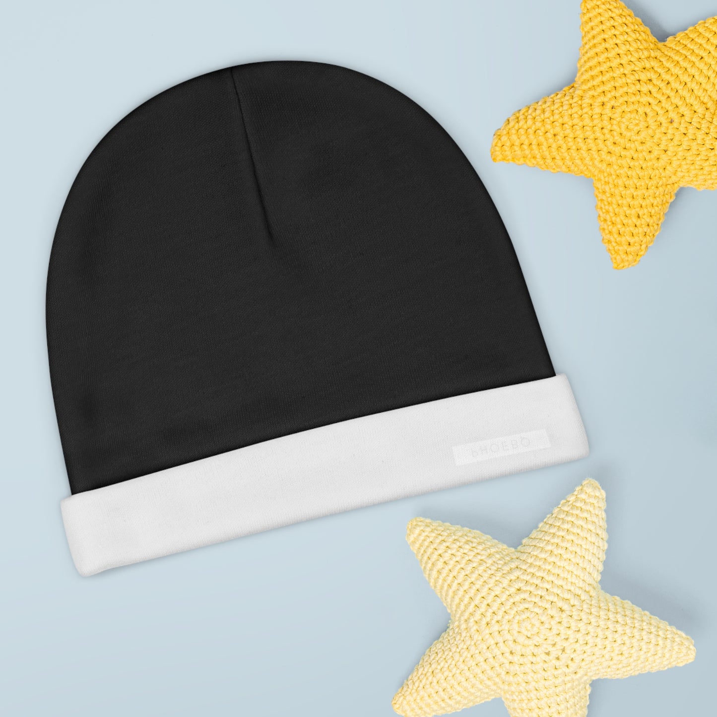 
                  
                    Black Baby Beanie (AOP)
                  
                