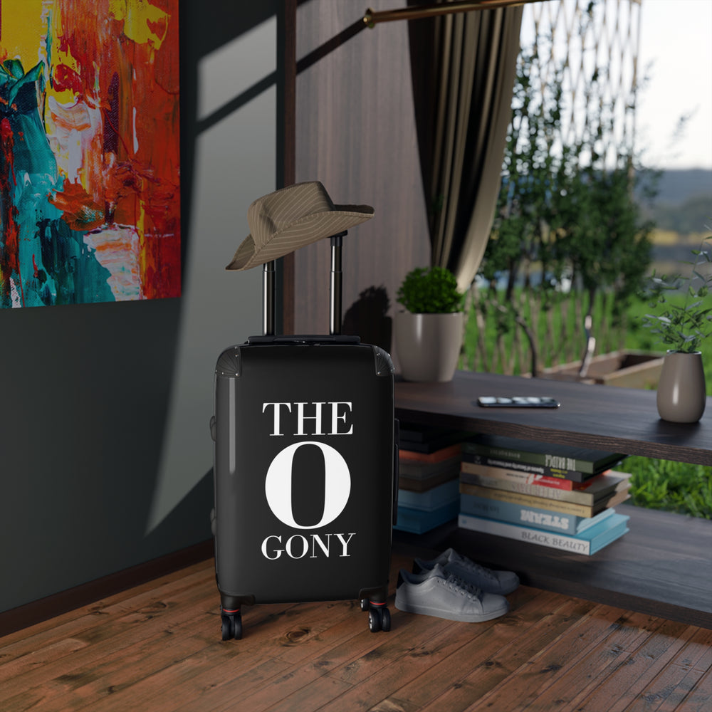 
                  
                    Black Suitcase with Philosophy Print |  Bold Statement
                  
                