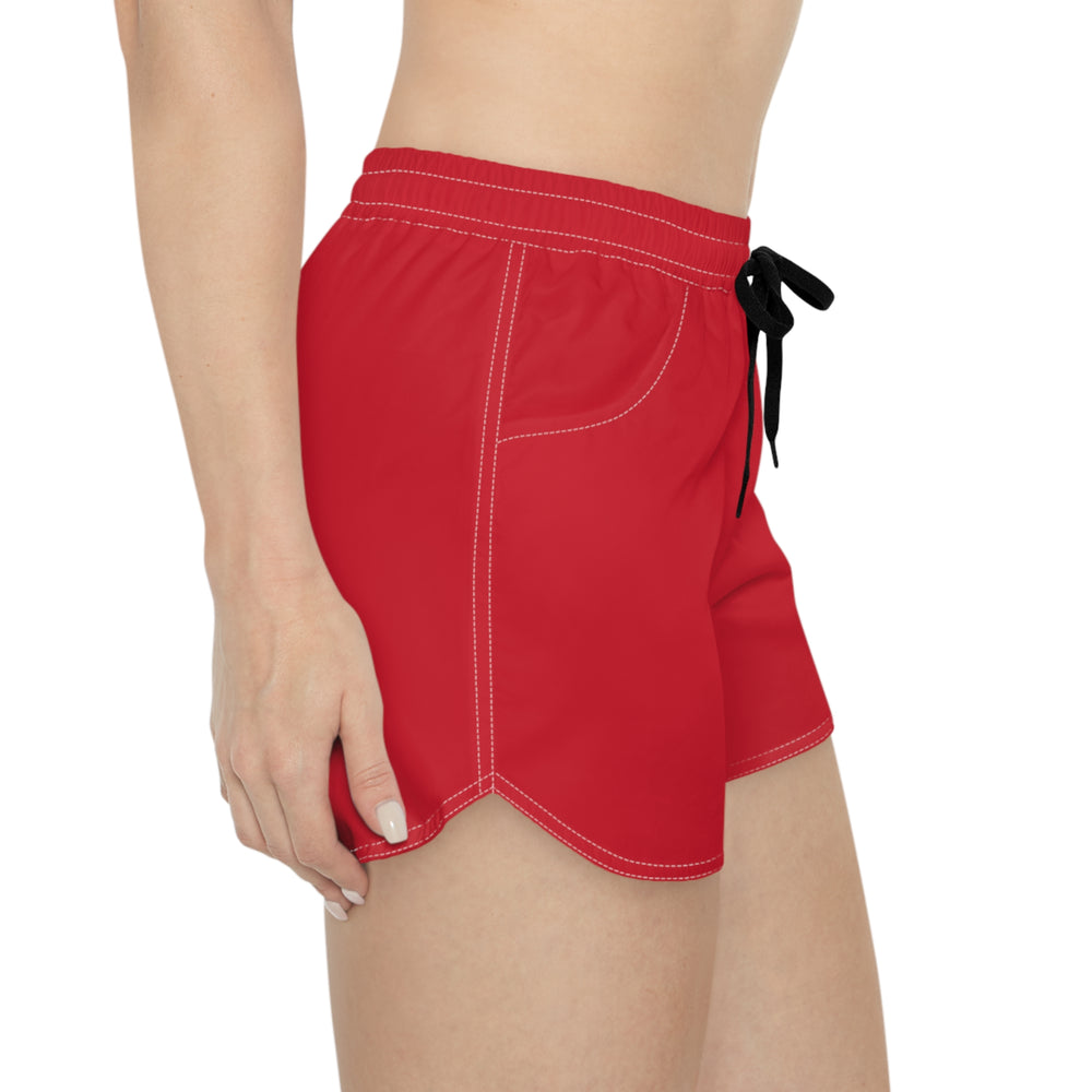 
                  
                    Vibrant Red Casual Shorts (AOP) | Eye-Catching Summer Style
                  
                