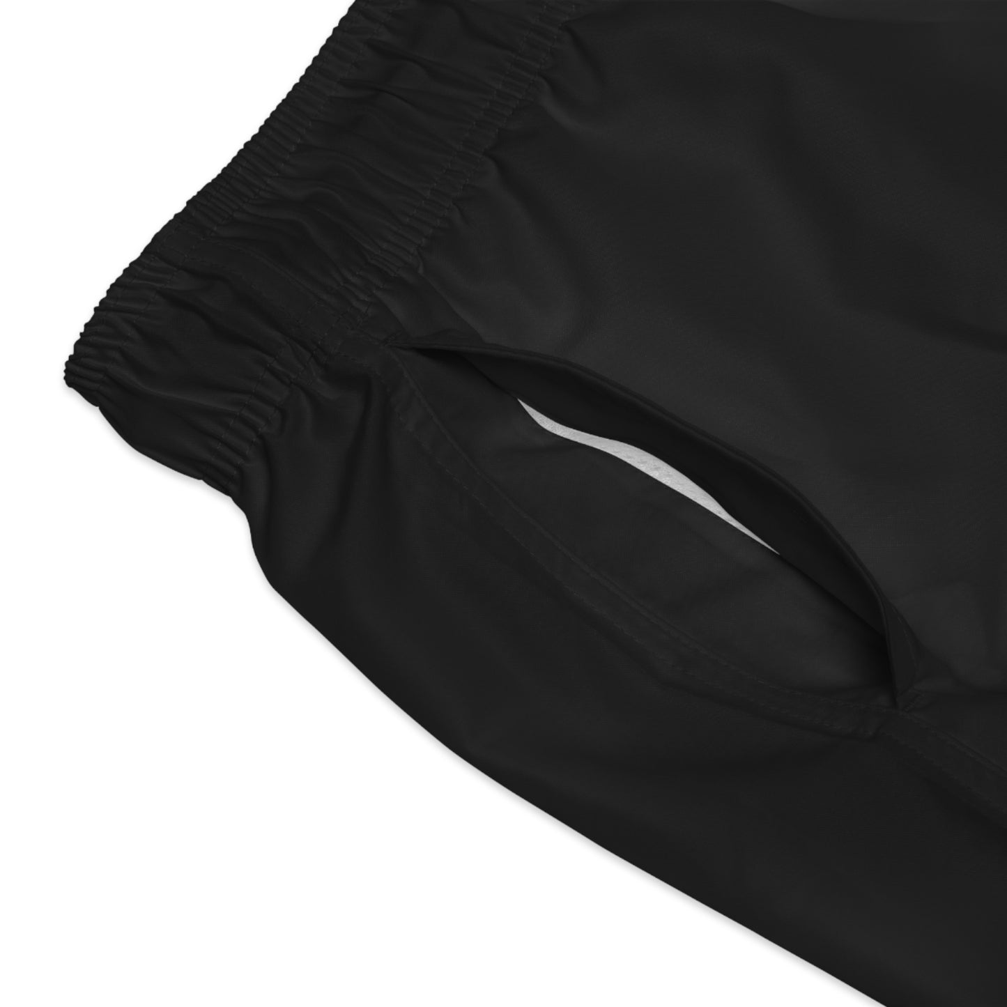 
                  
                    Legendary Black Swim Trunks (AOP) | Unleash Your Inner Legend
                  
                