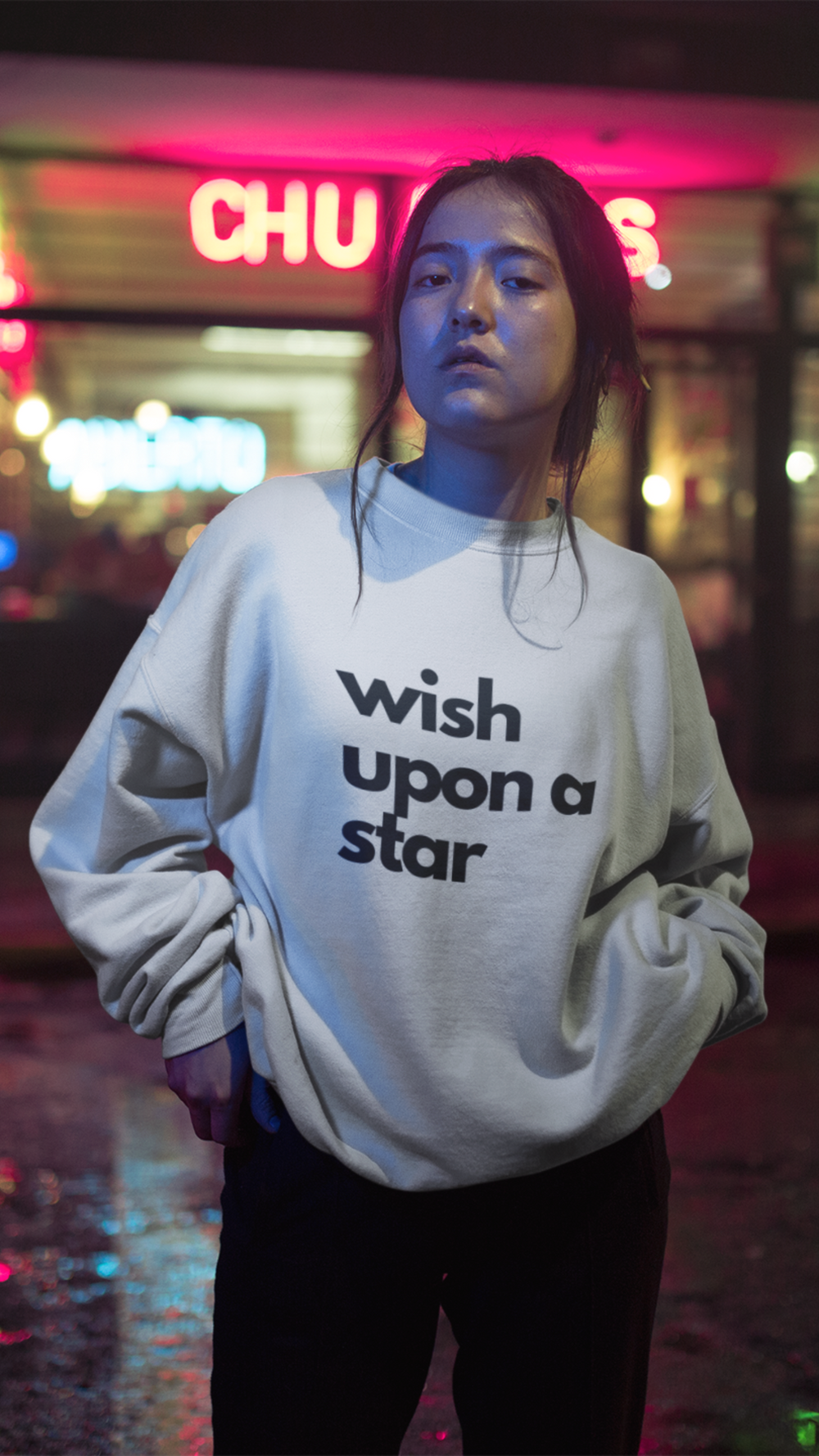 White Unisex raglan sweatshirt | Power Of Wishing