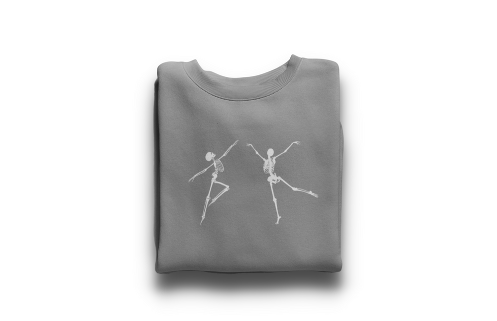 Skeletons Grey heavyweight t-shirt | Gift for Skeleton Enthusiasts