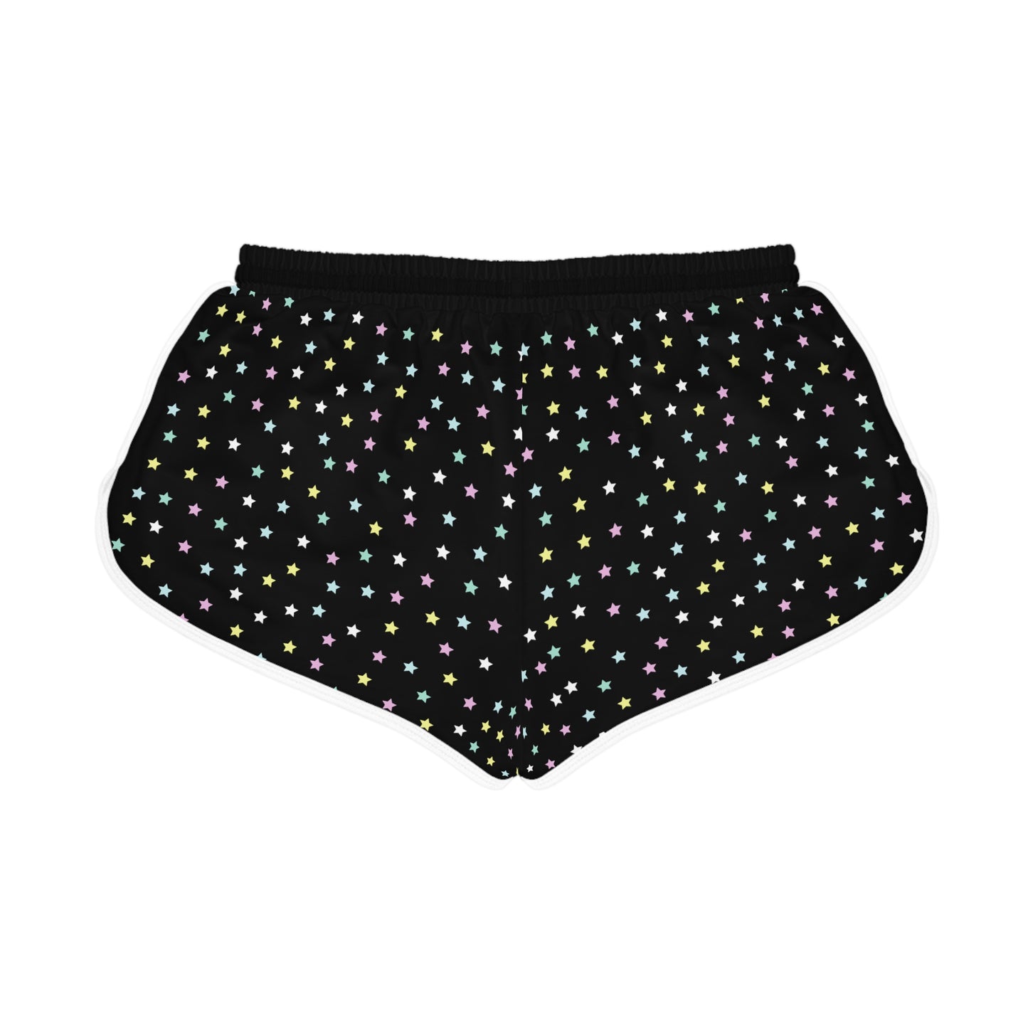 
                  
                    Black Women's Relaxed Shorts (AOP) | Colorful stars Shorts
                  
                