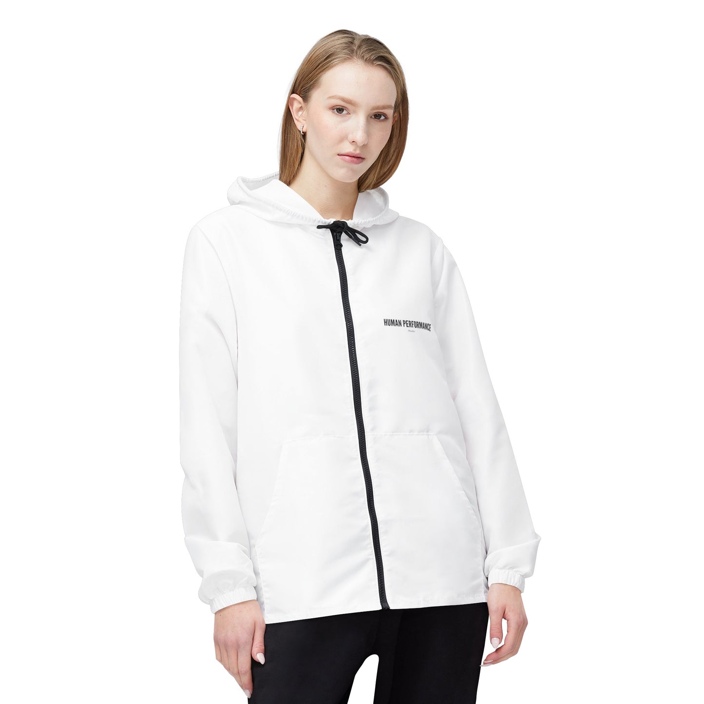 
                  
                    Human Performance | White Windbreaker
                  
                