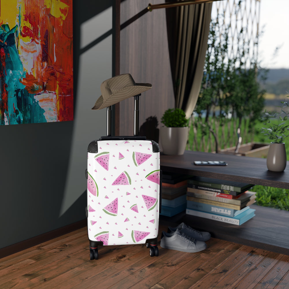 
                  
                    Watermelon Print White Suitcase | Fun & Stylish Luggage
                  
                