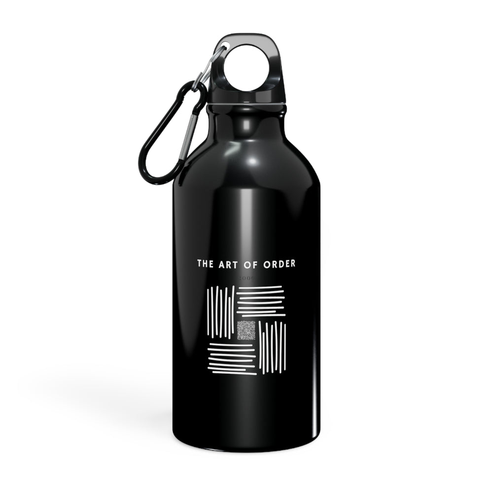 Black Sport Bottle | Motivating Print