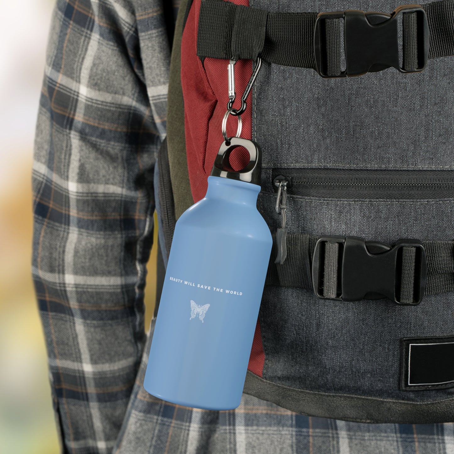 
                  
                    Light Blue Oregon Sport Bottle | Butterfly Print, Durable & BPA-Free
                  
                