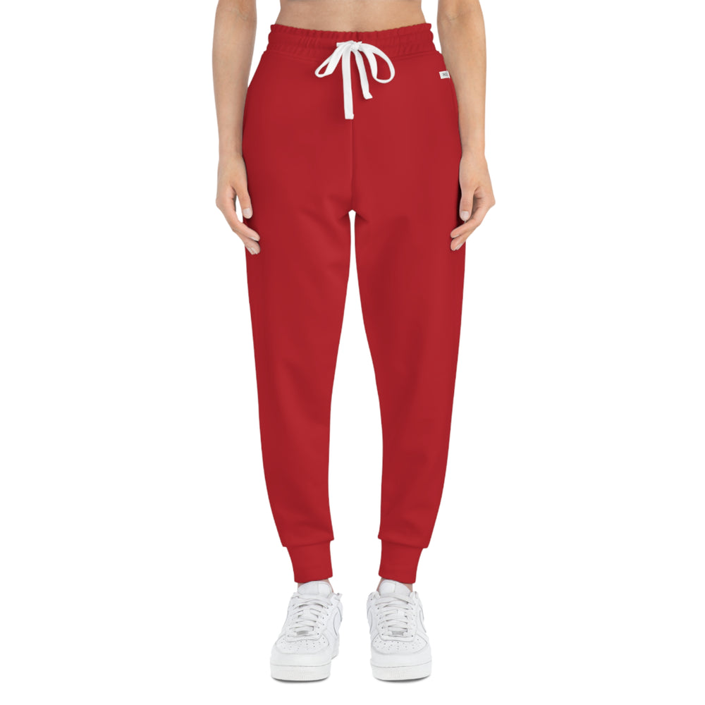 
                  
                    Phoebo Red Athletic Joggers | Comfortable Performance Wear
                  
                