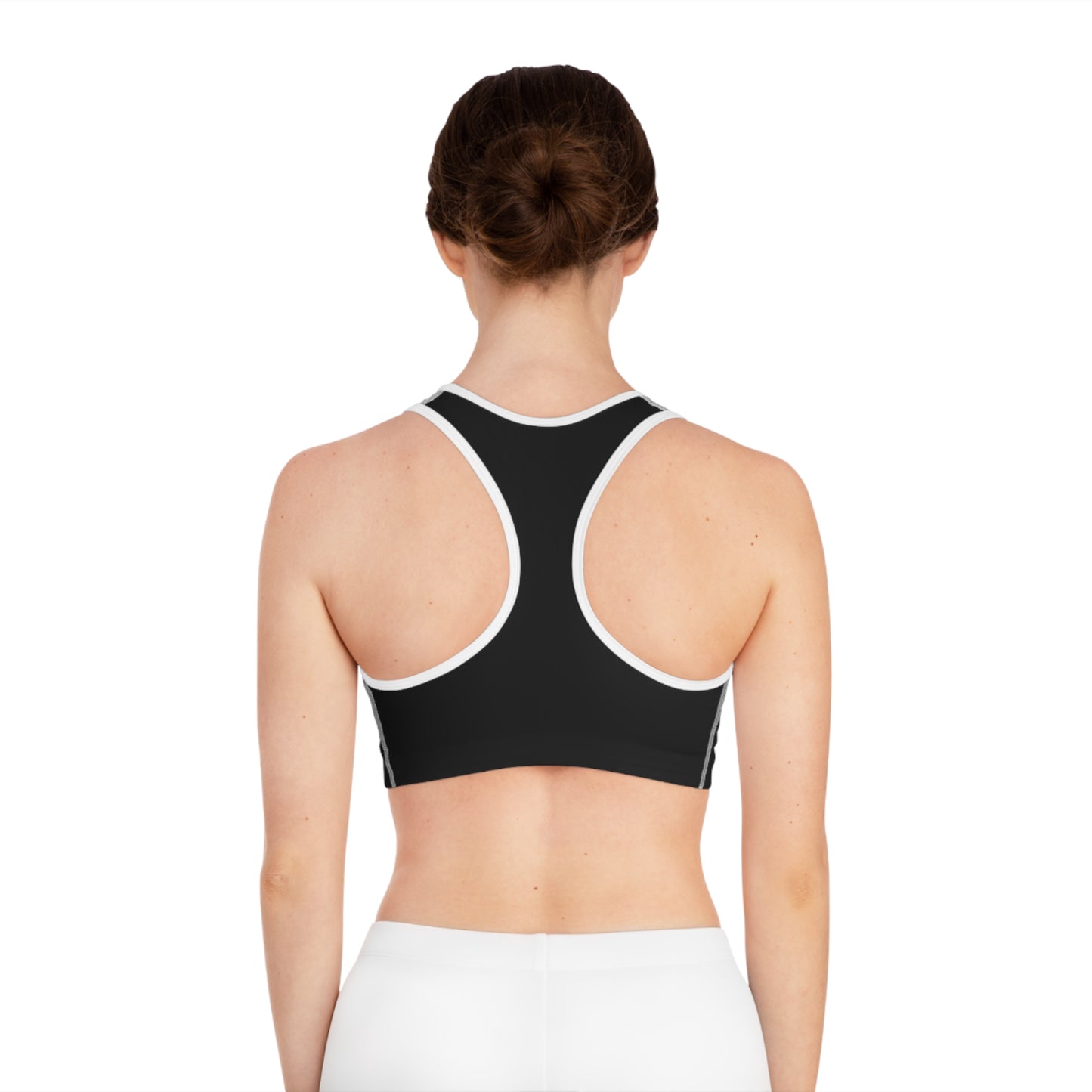 
                  
                    Happy To Be Me Sports Bra (AOP)
                  
                