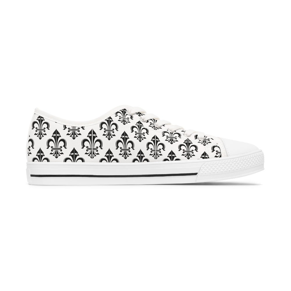 Black & White Women's Low Top Sneakers | Stylish and Comfortable for Everyday Wear