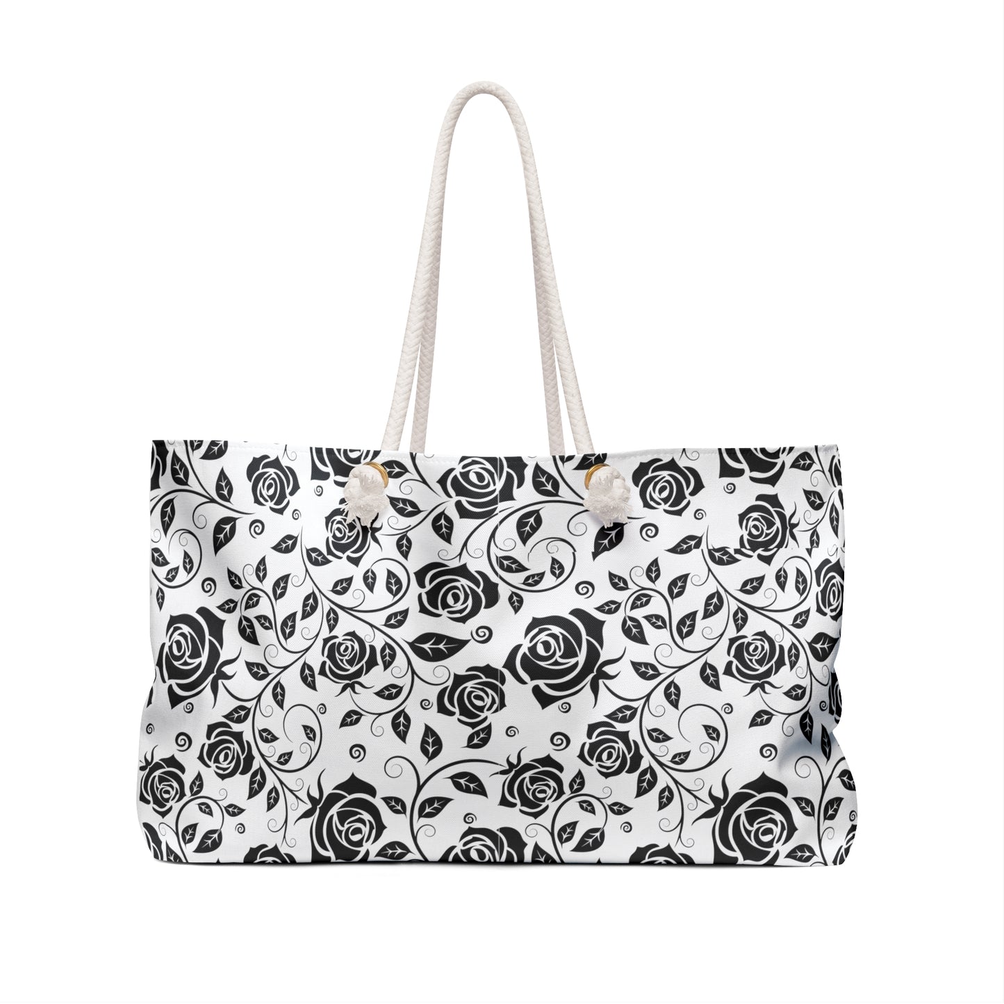 
                  
                    Floral White Weekender Bag | Spacious Travel Companion
                  
                