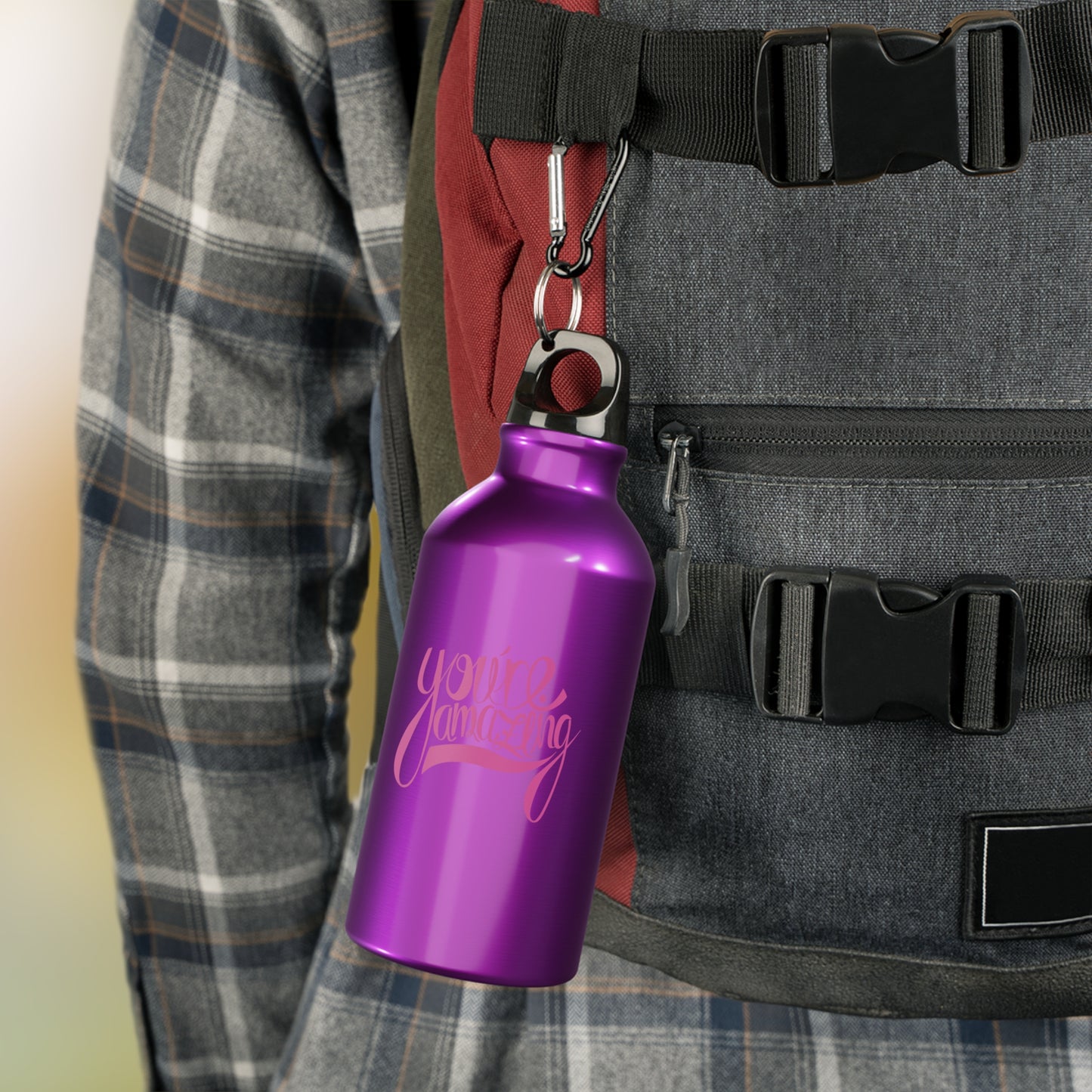 
                  
                    Neon Yellow Oregon Sport Bottle | You Are Amazing Print, Durable and BPA-Free
                  
                