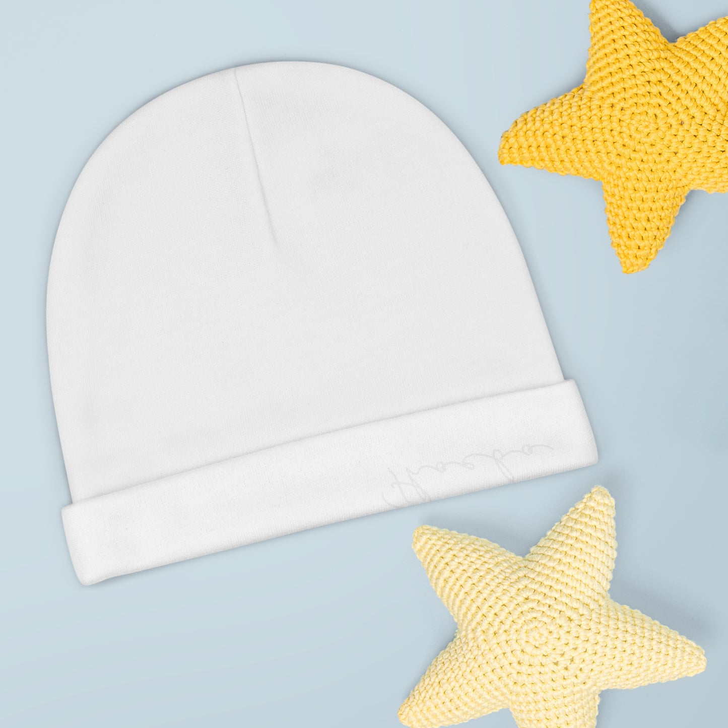 
                  
                    White Baby Beanie (AOP) | Adorable for Cozy Comfort
                  
                