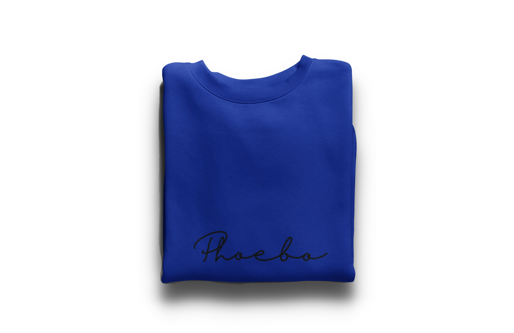 Phoebo Classic Blue Sweatshirt | Timeless Comfort