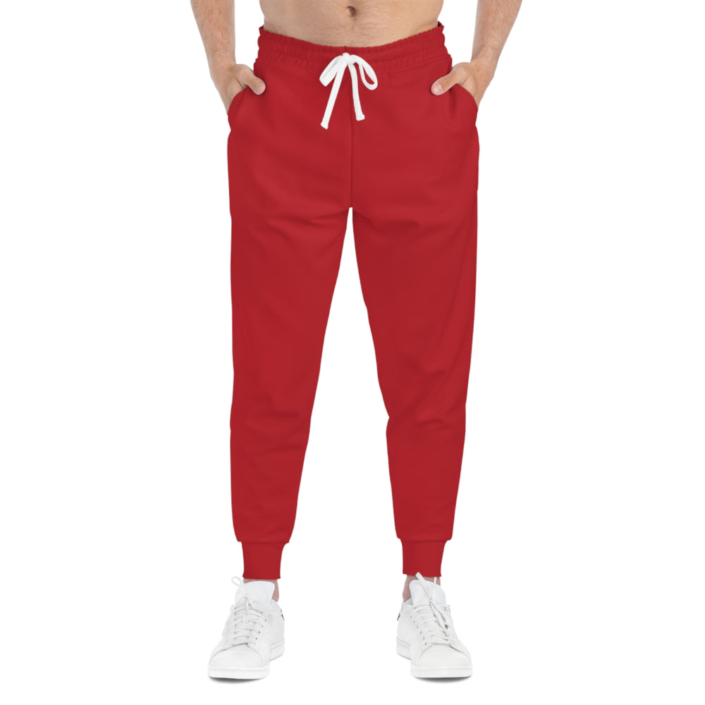 
                  
                    Phoebo Red Athletic Joggers | Comfortable Performance Wear
                  
                